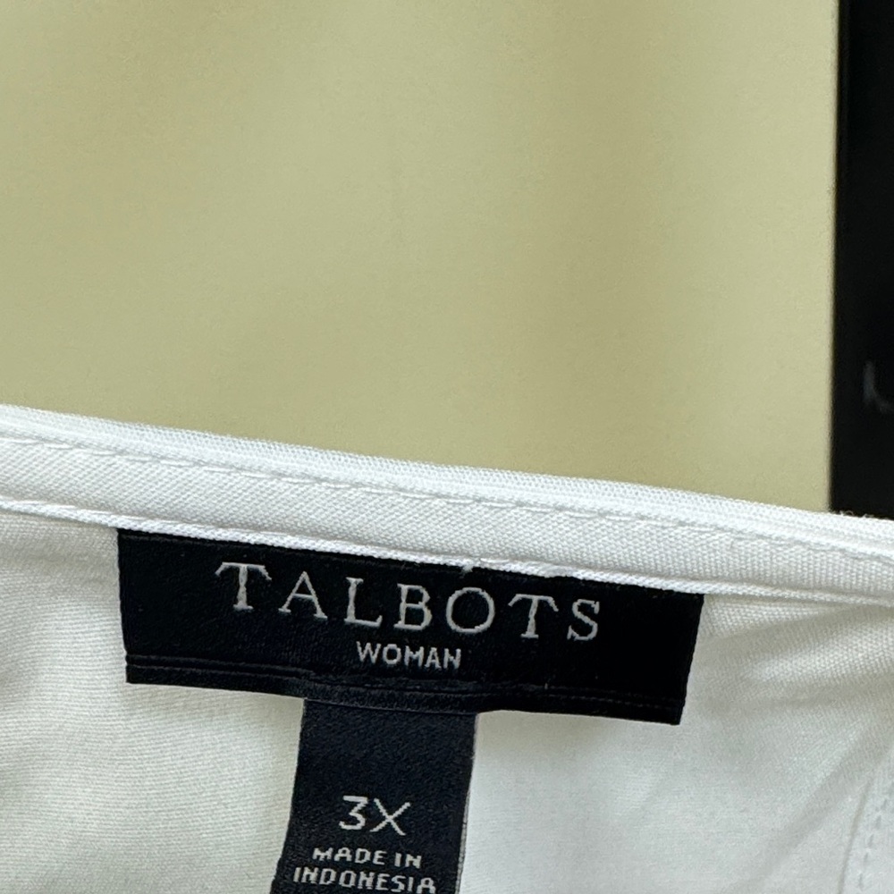Talbots White Ruffled Blouse - Picture 5 of 7